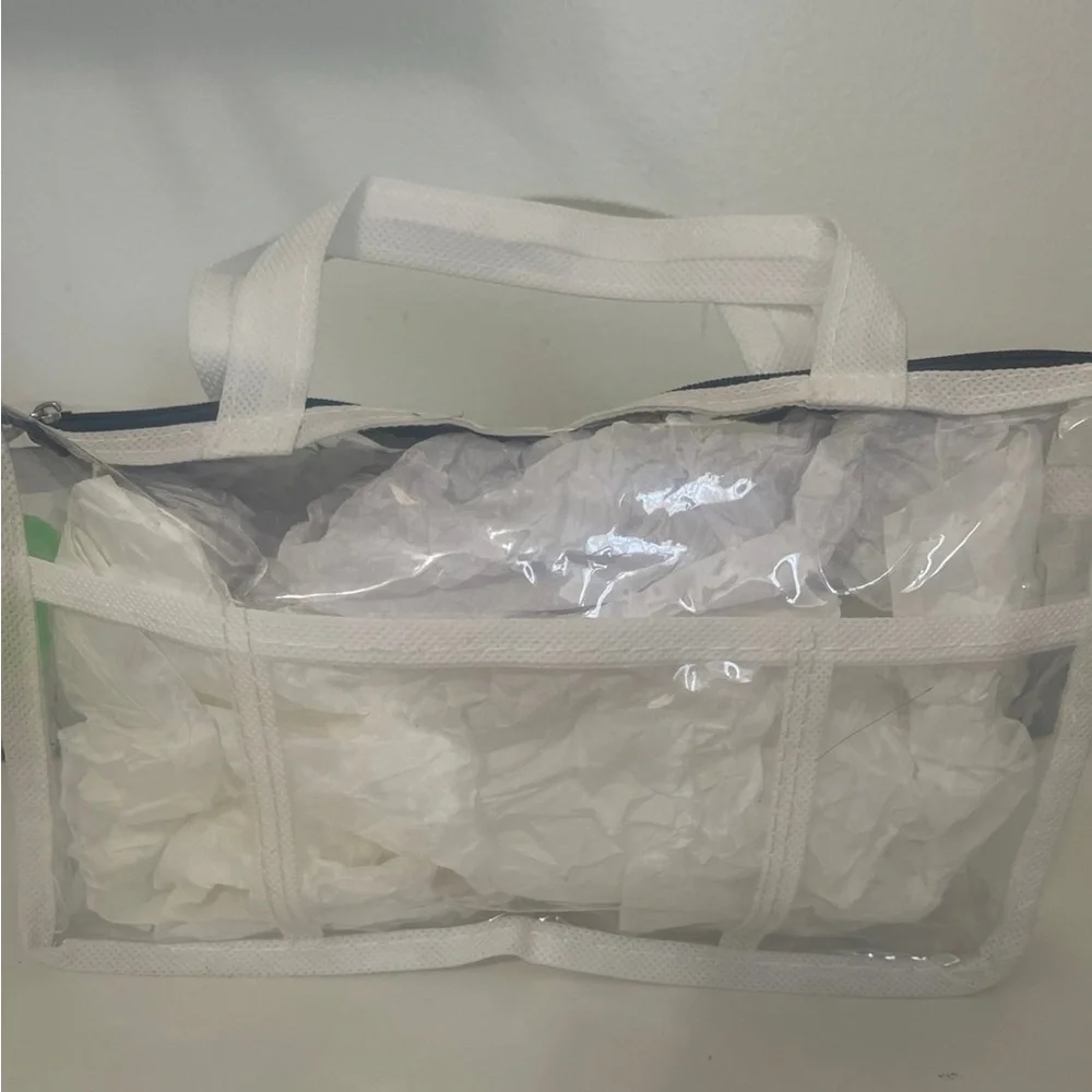 Clear bride of Frankenstein make up bag- “It’s alive!” Zipper charm handmade! - Picture 7 of 7